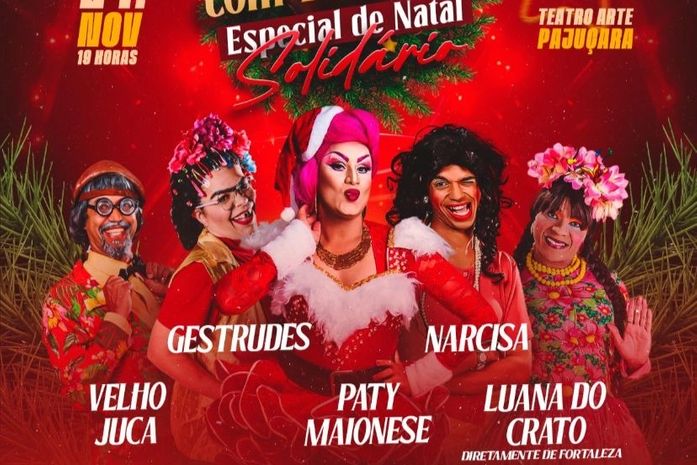 Drag Queen Paty Maionese realiza Encontro com Humor Solidário no próximo dia 24 de novembro