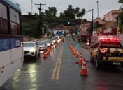 DMTT testa faixa reversível para reduzir congestionamento na ladeira de Bebedouro