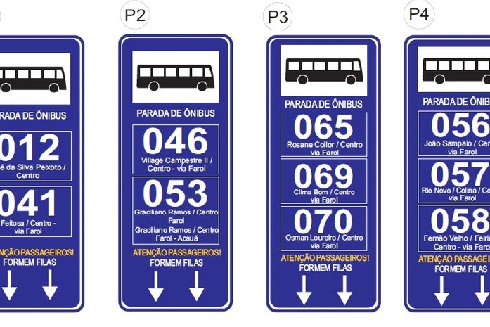 Novas placas orientarão passageiros para o embarque mais seguro e confortável
