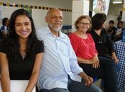 Prefeita Eliza Alves e o ator global Chico de Assis prestigiam projeto de leitura no Brasil Novo
