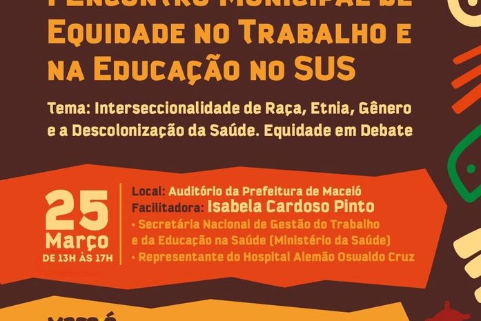 Júlia Lins, representante do HC, primeiro hospital público de Maceió participa do I Encontro Municipal de Equidade, da Prefeitura de Maceió