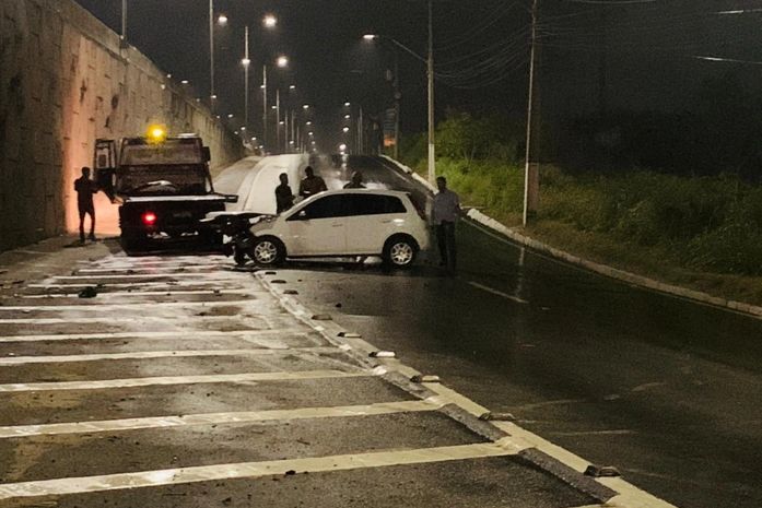 Acidente aconteceu na Ponte Divaldo Suruagy
