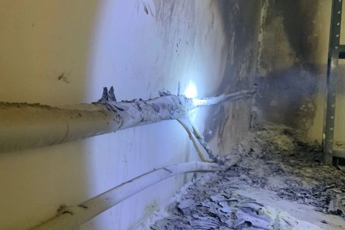 Incêndio atinge loja de materiais hospitalares