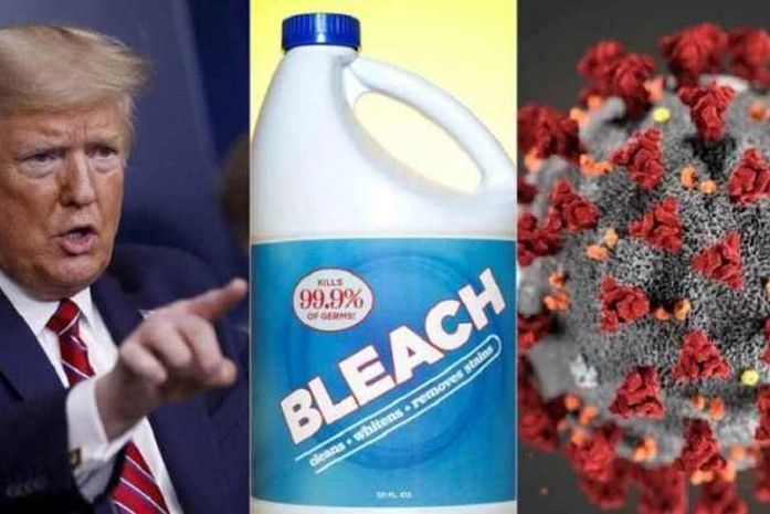 Por sugestão de Trump nova-iorquin@s ingerem desinfetante para combater a covid 19.