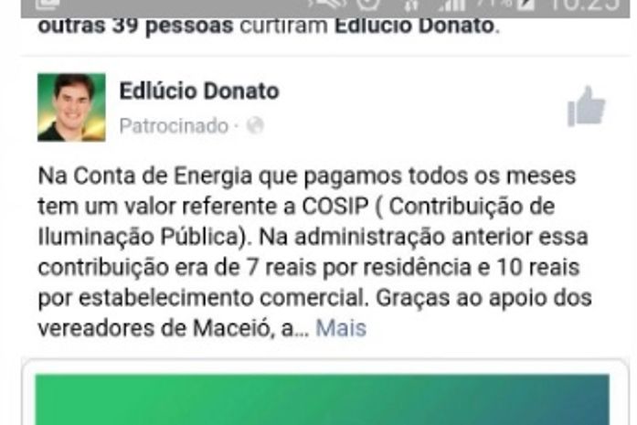 Mesmo proibido vários candidatos usam posts patrocinados