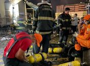 Chamas voltam a atingir almoxarifado da Santa Casa e Bombeiros são acionados 