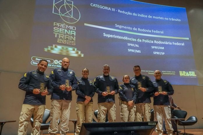 PRF em Alagoas recebe prêmio nacional por redução no índice de mortes no trânsito