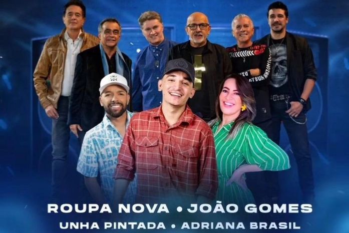 Roupa Nova, João Gomes, Unha Pintada e Adriana Brasil são as atrações desta quinta, 21 em Tapera/AL