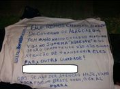 Recado deixado na agência do Farol 