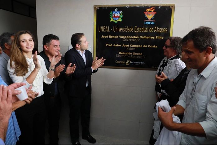 Em inauguração do campus V da Uneal, prefeito Kil promete terreno para instalações esportiva da instituição