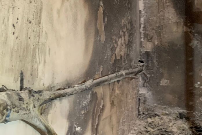 Incêndio em loja de materiais hospitalares