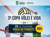 Prefeitura de Marechal Deodoro promove 3ª Copa de Vôlei de Praia neste domingo (25)