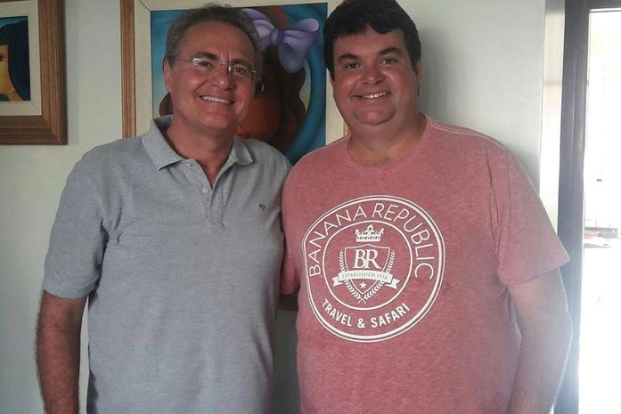 Senador Renan Calheiros e Júnior Dâmaso em recente encontro