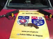 Jovem é preso com armas artesanais e granadas caseiras no Benedito Bentes