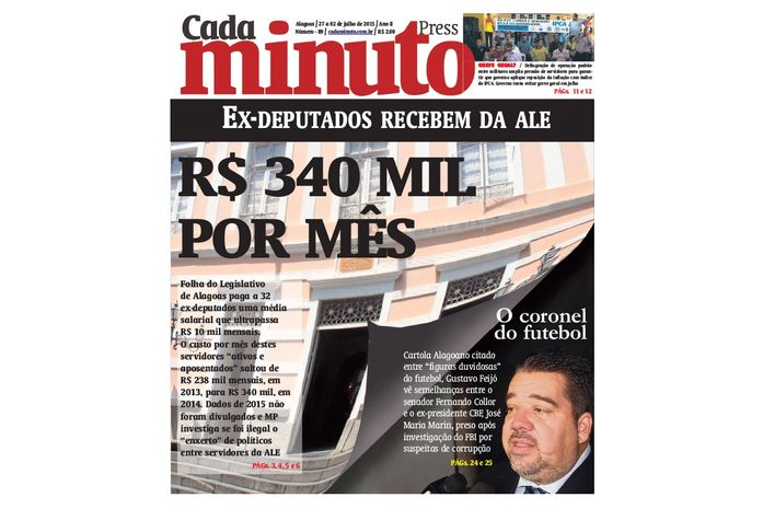 Capa da Edição nº 89 do CadaMinuto Press