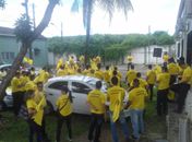 Agentes da SMTT se reuniram na manhã desta sexta-feira (15)