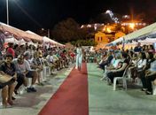 Houve até desfile de modas com produtos confeccionados pelas próprias artesãs
