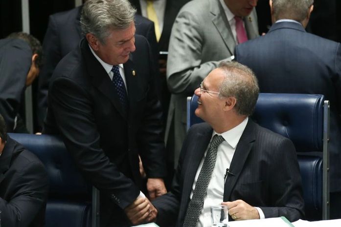 Fernando Collor e Renan Calheiros