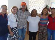 Prefeita de Rio Largo Eliza Alves e o cantor Cláudio Rios participam de semana pedagógica