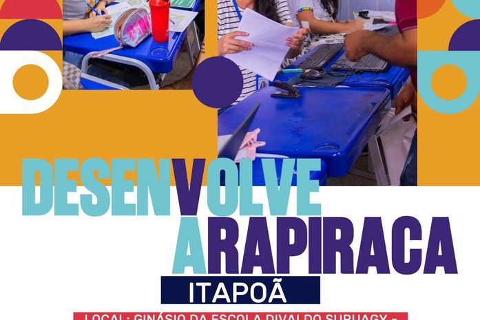 Programa Desenvolve Arapiraca acontece no bairro Itapoã nesta quinta (19) e sexta (20)