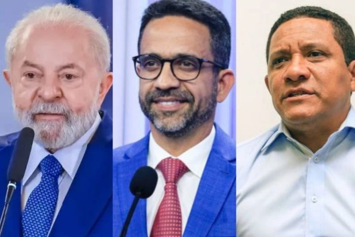 Lula, Paulo Dantas e Júlio Cezar