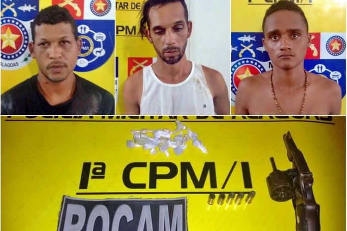 Valdemir da Conceição Galvão, 18 anos, Ailton José Correia de Lima, 23, e David Barbosa da Cunha, 34
