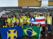 Essa é a delegação; formada por professores e alunos da Bahia e São Paulo