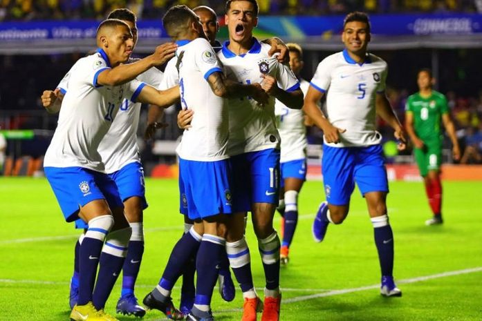 Seleção vence a Bolívia por 3 a 0 na estreia da Copa América.