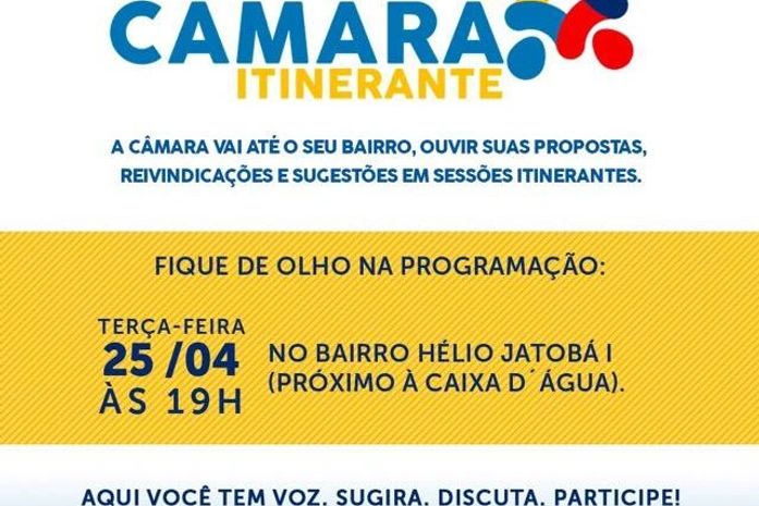 Hélio Jatobá I sediará primeira sessão da Câmara Itinerante em São Miguel dos Campos