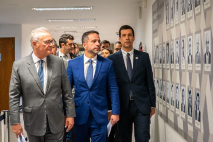 Hugo Wanderley, Renan Calheiros e Paulo Dantas