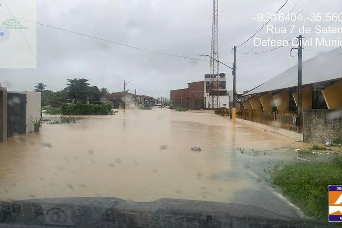 São Luís do Quitunde decreta situação de emergência após estragos causados pela chuva