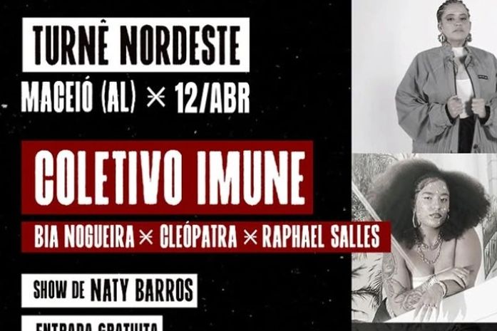 Coletivo Imune chega a Maceió neste sábado com show gratuito no Carambola Lab