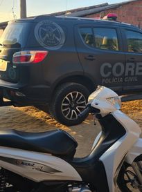 Motocicleta roubada é recuperada em casa interditada pela Defesa Civil em Rio Largo