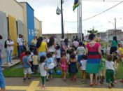 Crianças participam de atividades para comemorar os 200 anos de Independência do Brasil