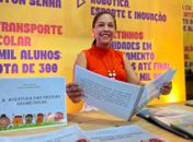 Estande da Semed atrai público com atividades diversificadas
