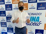 Deputado Galba Novaes é vacinado em Maceió e incentiva população a se imunizar