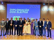 Vereadores “marcelistas” fazem questão de posar juntos na diplomação dos eleitos este ano 