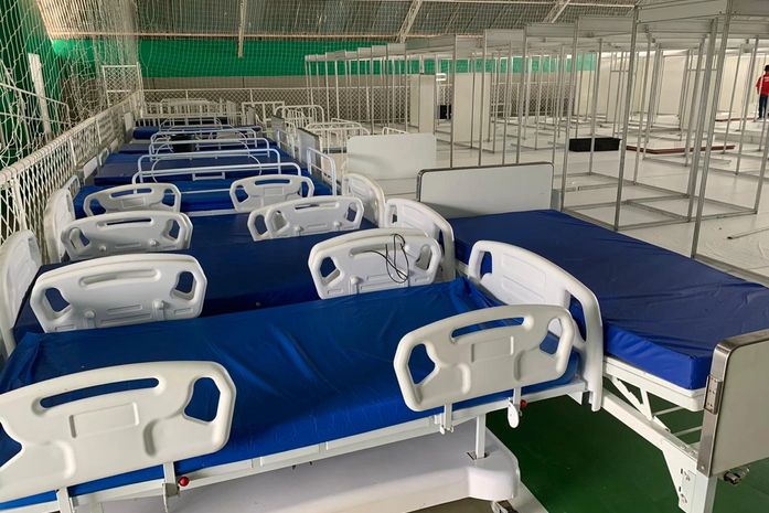 Hospital de campanha é montado na cidade de Girau do Pociano em AL