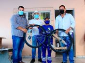 Garis e margaridas de São Sebastião participam de sorteio de bicicletas e cestas básicas 