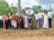 Prefeito Theobaldo Cintra inaugura passagem molhada no Sítio Riachão dos Luzias