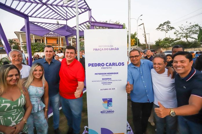 Prefeito Carlos entrega Praça do Limão revitalizada e resgata memória afetiva dos moradores de Rio Largo