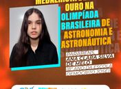 Estudante de Branquinha é medalhista de ouro na Olimpíada Brasileira de Astronomia e Astronáutica
