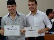 O vice-prefeito Denis Nogueira  e o prefeito Vinícius Lima, diplomados no calor do povo