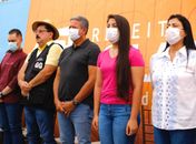 Ao lado do Dep. Arthur Lira, Prefeito Gilberto e Gabriela Gonçalves, entrega melhorias à população espalhadas por todo o município de Rio Largo