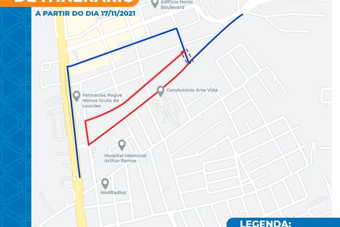Gruta de Lourdes: Via será interditada para serviços de saneamento