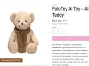 Urso de pelúcia com IA tem venda suspensa após dar conselhos sexuais