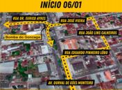 Prefeitura implanta contorno de quadra na Bomba do Gonzaga