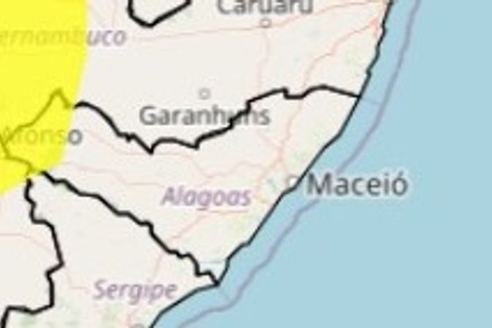 Inmet divulga alerta amarelo de baixa umidade para sete cidades do Sertão alagoano
