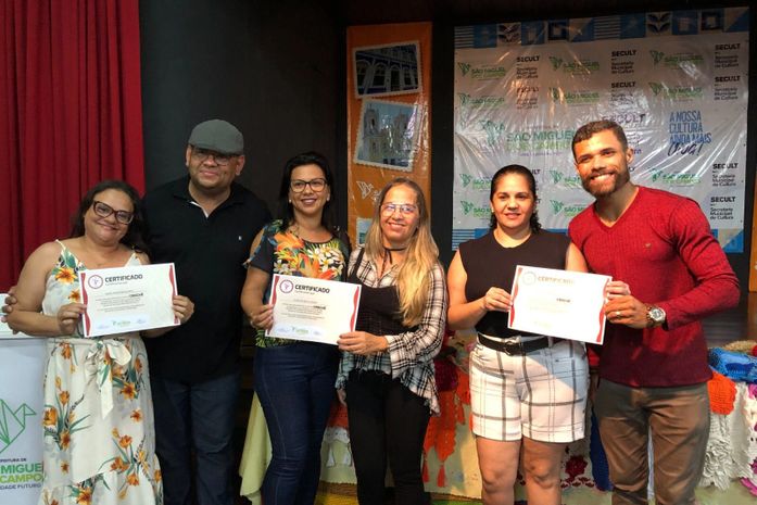Secretaria de Cultura de São Miguel dos Campos encerra 1° semestre com entrega de certificados
