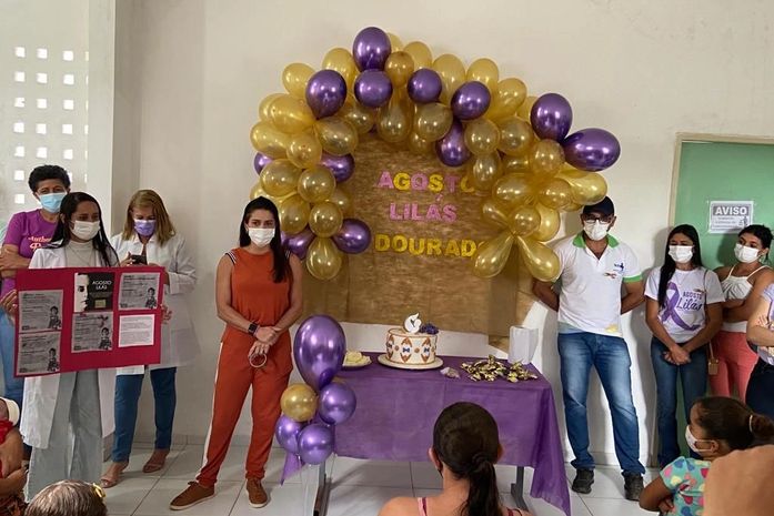 Saúde de Santana do Mundaú promove ações em alusão ao Agosto Dourado e Lilás